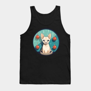 Devon Rex Cat Xmas Ornament, Love Cats Tank Top